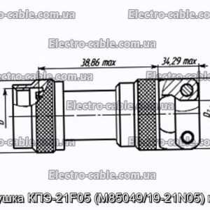 Заглушка КПЕ-21F05 (M85049/19-21N05) кожух - фотографія №1.