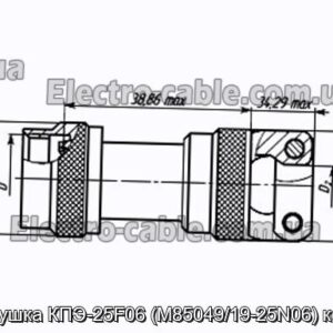 Заглушка КПЭ-25F06 (M85049/19-25N06) кожух - фотография № 1.