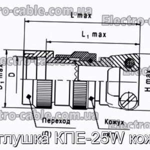 Заглушка КПЕ-25W кожух - фотографія №1.