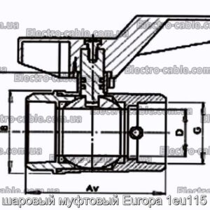 Кран шаровый муфтовый Europa 1eu115 satec - фотография № 1.