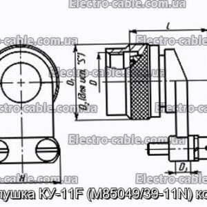 Заглушка КУ-11F (M85049/39-11N) кожух - фотографія №1.