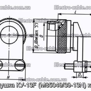 Заглушка КУ-13F (M85049/39-13N) кожух - фотографія №1.