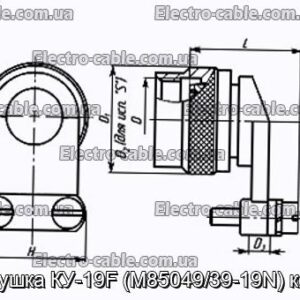 Заглушка КУ-19F (M85049/39-19N) кожух - фотографія №1.