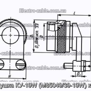 Заглушка КУ-19W (M85049/39-19W) кожух - фотография № 1.