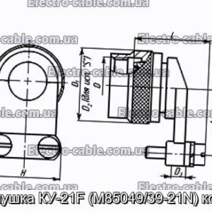 Заглушка КУ-21F (M85049/39-21N) кожух - фотография № 1.