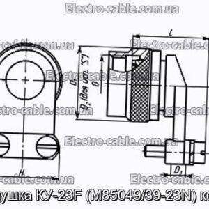 Заглушка КУ-23F (M85049/39-23N) кожух - фотография № 1.