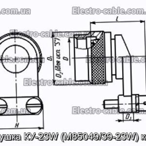 Заглушка КУ-23W (M85049/39-23W) кожух - фотография № 1.