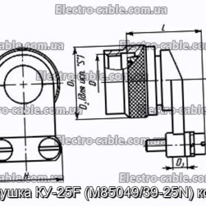 Заглушка КУ-25F (M85049/39-25N) кожух - фотографія №1.