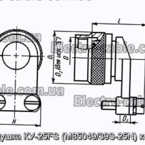 Заглушка КУ-25FS (M85049/39S-25N) кожух - фотография № 1.