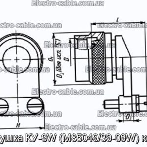 Заглушка КУ-9W (M85049/39-09W) кожух - фотографія №1.