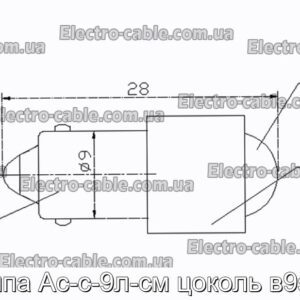 Лампа Ас-с-9л-см цоколь в9s/14 - фотография № 2.