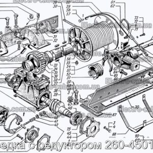 Лебедка с редуктором 260-4501010 - фотография № 2.
