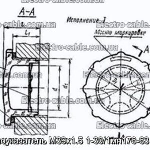 Маслоуказатель М39х1.5 1-30/1мн176-63 4612 - фотография № 2.