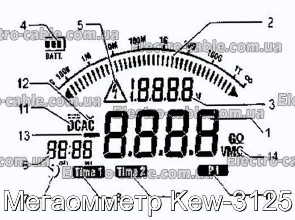 Мегаомметр Kew-3125 - фотография № 3.