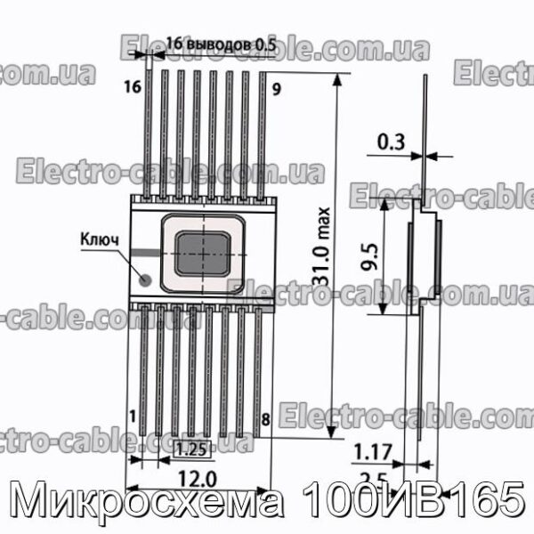Микросхема 100ИВ165 - фотография № 1.