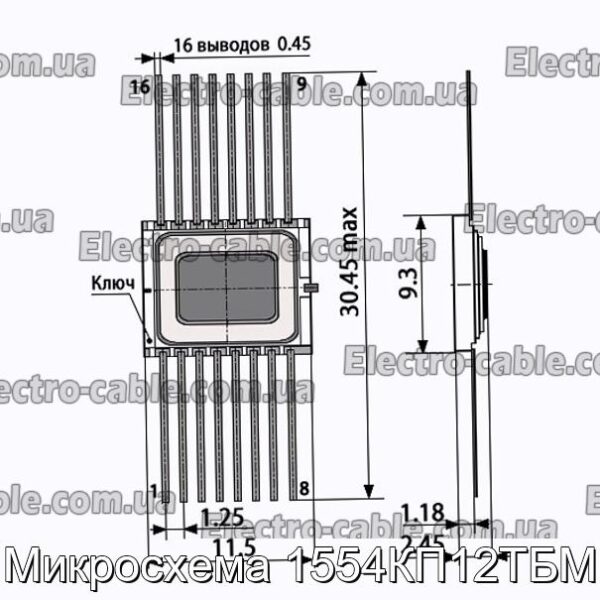 Микросхема 1554КП12ТБМ - фотография № 1.