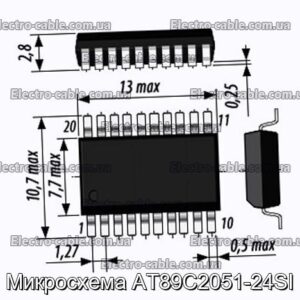 Микросхема AT89C2051-24SI - фотография № 1.