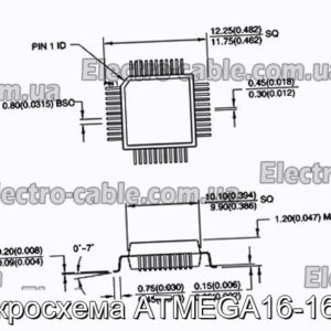 Микросхема ATMEGA16-16AC - фотография № 1.