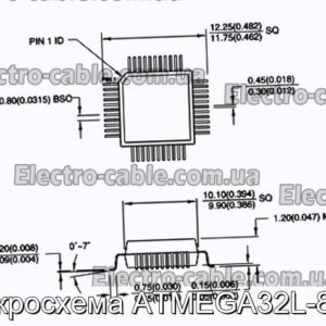 Мікросхема ATMEGA32L-8AU – фотографія №1.