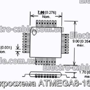 Мікросхема ATMEGA8-16AU – фотографія №1.