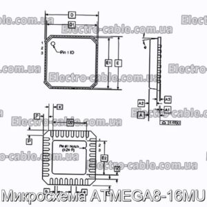 Мікросхема ATMEGA8-16MU – фотографія №1.