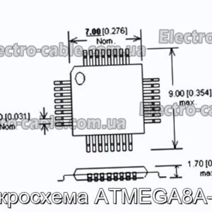 Мікросхема ATMEGA8A-AU – фотографія №1.