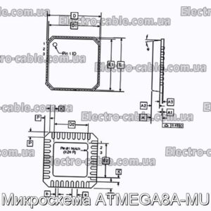 Мікросхема ATMEGA8A-MU – фотографія №1.