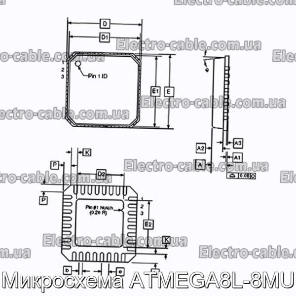 Мікросхема ATMEGA8L-8MU – фотографія №1.
