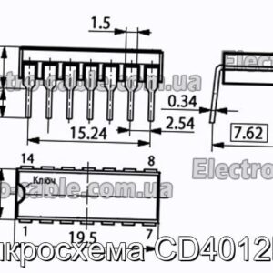 Мікросхема CD4012BE – фотографія №1.