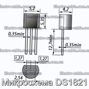 Микросхема DS1821 - фотография № 1.