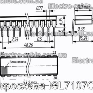 Мікросхема ICL7107CPL – фотографія №1.