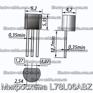 Мікросхема L78L06ABZ – фотографія №1.