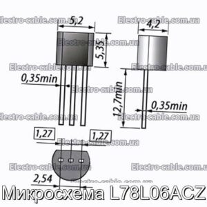 Мікросхема L78L06ACZ - фотографія №1.