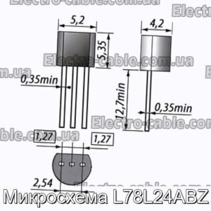 Мікросхема L78L24ABZ – фотографія №1.