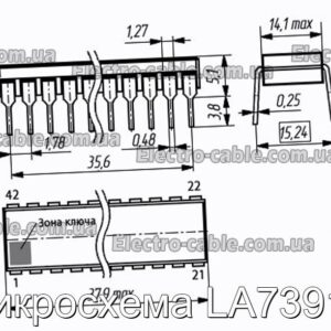 Микросхема LA7391A - фотография № 1.