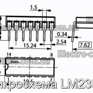 Микросхема LM239N - фотография № 1.