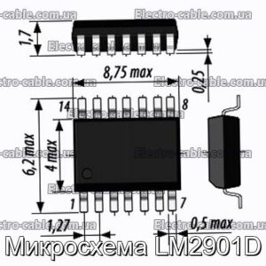 Микросхема LM2901D - фотография № 1.