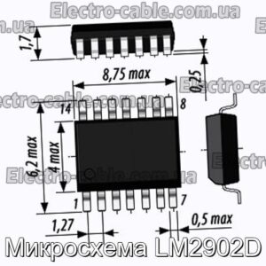 Микросхема LM2902D - фотография № 1.