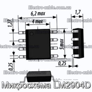 Микросхема LM2904D - фотография № 1.