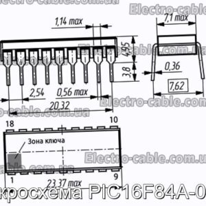 Микросхема PIC16F84A-04/P - фотография № 1.