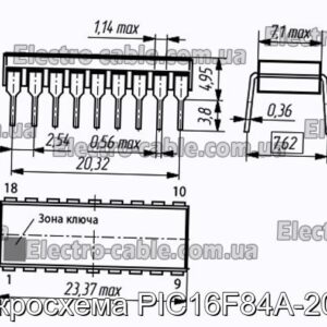 Микросхема PIC16F84A-20I/P - фотография № 1.