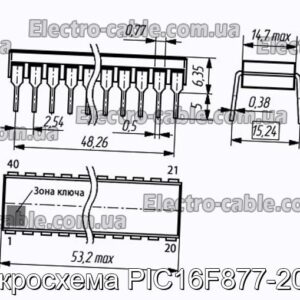 Микросхема PIC16F877-20I/P - фотография № 1.