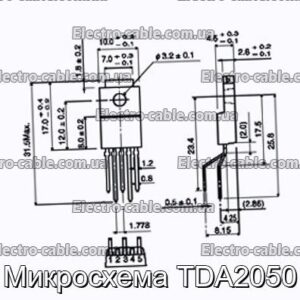 Микросхема TDA2050 - фотография № 1.