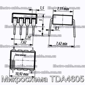 Микросхема TDA4605 - фотография № 1.