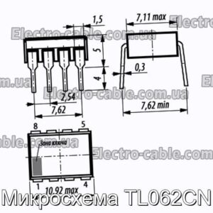 Мікросхема TL062CN – фотографія №1.