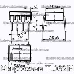 Мікросхема TL062IN – фотографія №1.