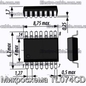 Мікросхема TL074CD – фотографія №1.
