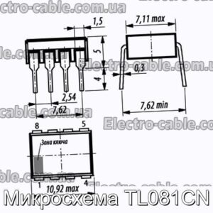 Мікросхема TL081CN – фотографія №1.