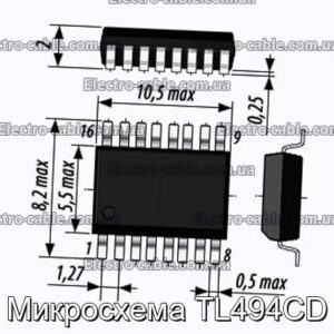 Микросхема TL494CD - фотография № 1.