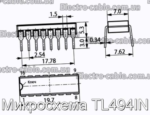 Микросхема TL494IN - фотография № 1.